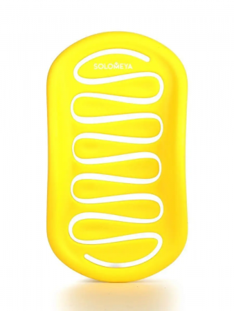 Solomeya Арома-расческа для сухих и влажных волос с ароматом Лимона мини / Aroma Brush for Wet&Dry hair Lemon mini, 1 шт